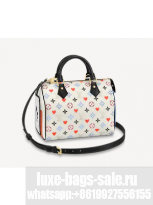 Louis Vuitton GAME ON SPEEDY BANDOULIERE 25 M57466 white