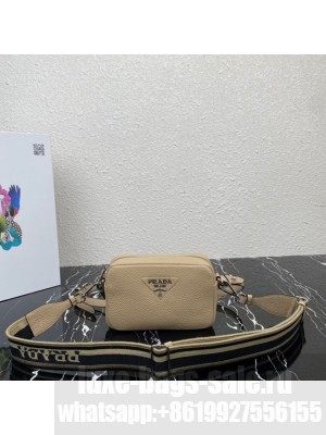 Prada Leather shoulder bag 1BH192 Sand Beige