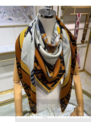 Fendi Women s Square Scarf Coffee