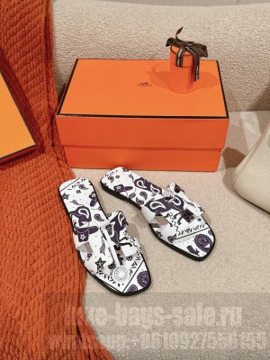 Hermes Oran Flat Slide Sandals 2024 02