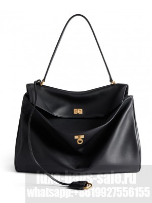 Balenciaga Rodeo Large Handbag Black