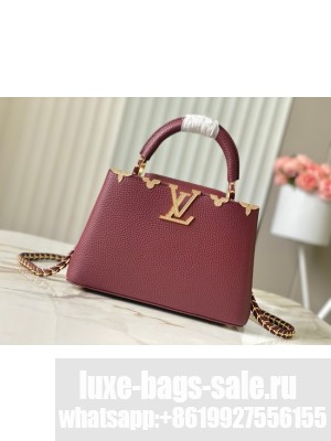 Louis Vuitton Capucines MM M23331 burgundy