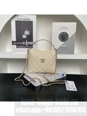 Chanel CLUTCH WITH CHAIN AP4591 light yellow