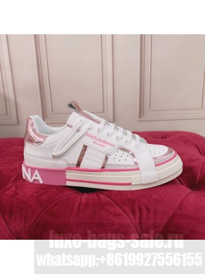 DOLCE & GABBANA UNISEX CALFSKIN 2.ZERO CUSTOM LOW-TOP SNEAKERS WITH CONTRASTING DETAILS 2022 COLLECTION 09
