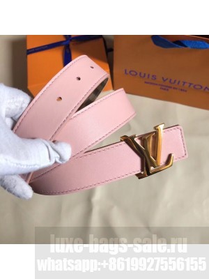 Louis Vuitton LV Initials 30 Belt in Calfskin Leather and Damier Azur Canvas  Collection