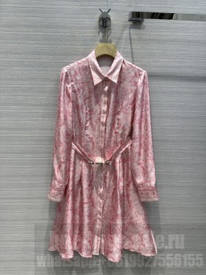 Versace printed silk dress