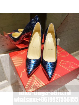 Christian Louboutin Print Pumps Blue 2021 Collection