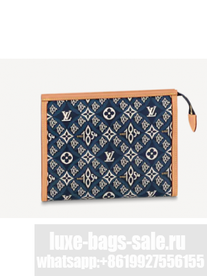 Louis Vuitton SINCE 1854 POCHE TOILETTE 26 M80306 blue