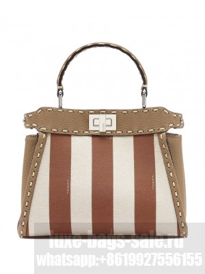 Fendi Peekaboo Mini 8BN244 Coffee