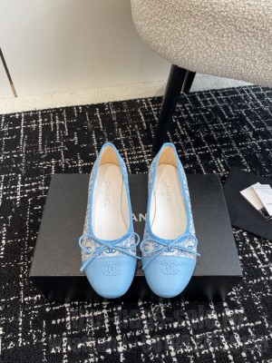 Chanel Ballet Flats Blue