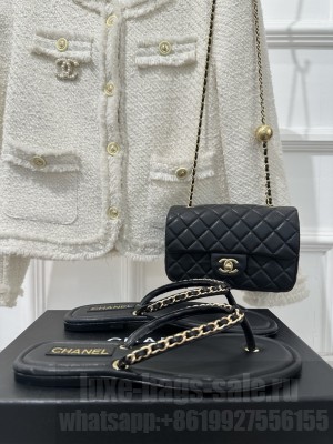 Chanel Flat Thong Slide Sandals 022