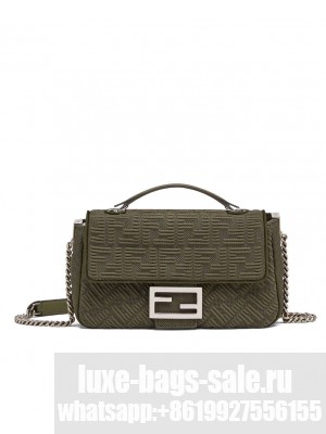 Fendi Midi Baguette Chain 8BR793 Green