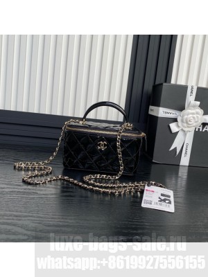 Chanel Patent CLUTCH WITH CHAIN AP2199 black