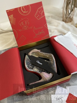 Christian Louboutin Crystal PVC 10cm Pumps Pink 2021 Collection