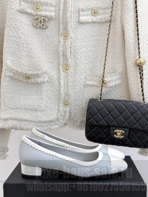 Chanel Calfskin Pumps Light Blue 2025 