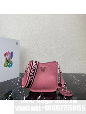 Prada Leather mini shoulder bag 1BH191 pink