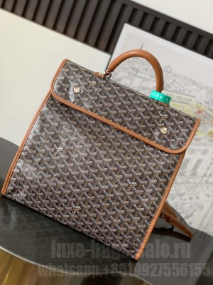 Goyard Saint Léger Backpack Black & Tan