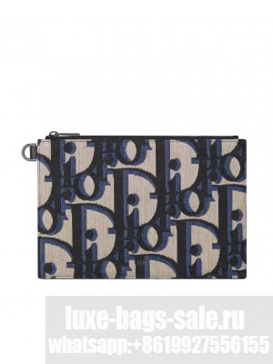 Christian Dior A5 Pouch Dark Blue