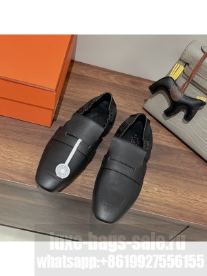 Hermes Echo Loafers Black