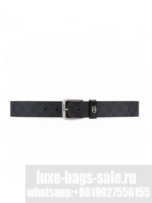 Gucci Belt With Interlocking G Detail Black