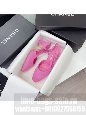 Chanel's Slingback Shoe Denim Pink
