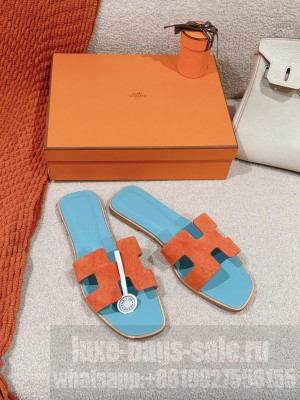 Hermes Oran Flat Slide Sandals 2024 010