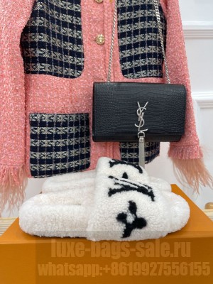 Louis Vuitton Shearling Flat Slide Sandals 2023 016