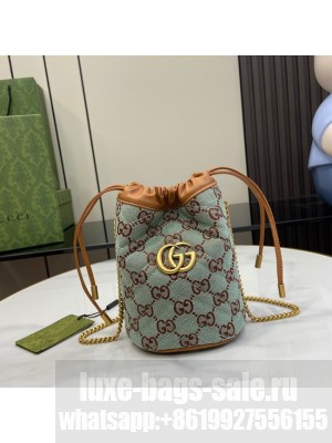 Gucci GG SUPER MINI BUCKET BAG 783175 Pale blue