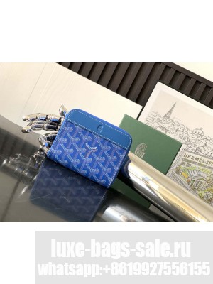 Goyard Matignon Mini Wallet Blue