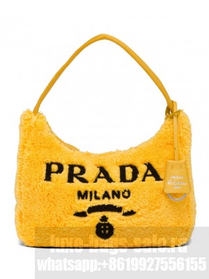 Prada Re-Edition 2000 Terry Mini Bag 1NE515 Yellow