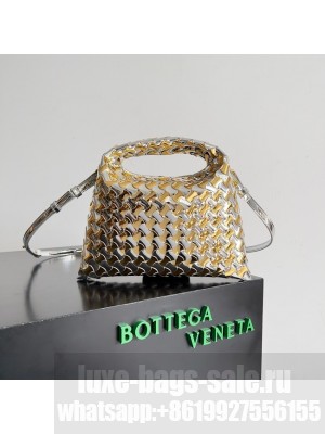 Bottega Veneta Mini Hop 777586 gold&Silver