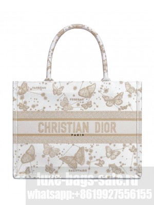 Christian Dior Medium Dior Book Tote Golden