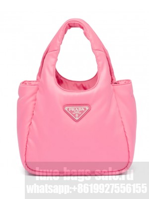 Prada Soft Padded Re-Nylon Mini-bag 1BA359 Pink