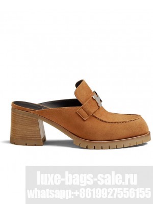 Hermes Women's Flore 60 Mule Coffee