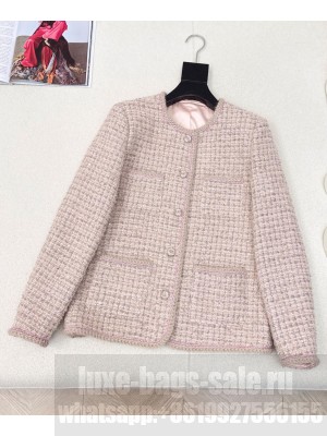 Chanel Women's Tweed Jacket Pink
