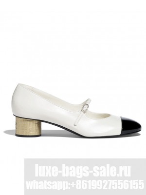 Chanel Women's Mary Janes G45952 White