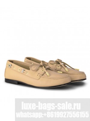 Louis Vuitton Women's Soho Flat Boat Shoe 1AGWCE Khaki