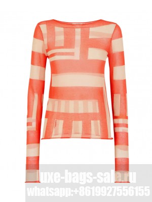 Fendi Women's Inlaid Cotton Jumper Red