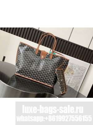 Goyard Anjou PM Bag Black & Tan