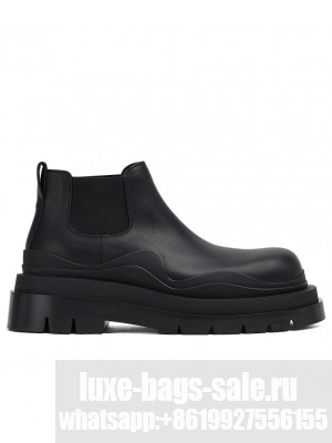 Bottega Veneta Women's Tire Ankle Chelsea Boot Black