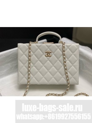 CHANEL BOX BAG AS5168 white