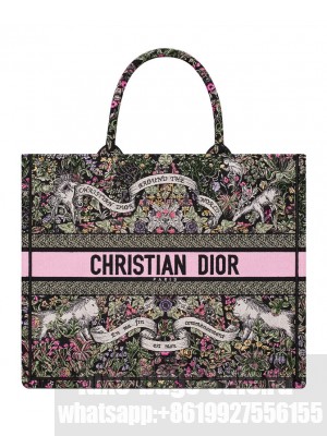 Christian Dior Large Dior Book Tote Pink