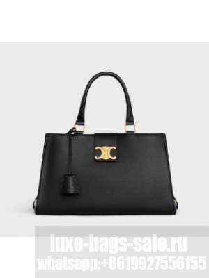 Celine MEDIUM APPOLINE BAG IN SUPPLE CALFSKIN 114963 BLACK
