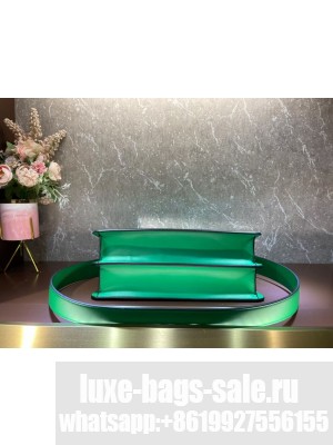 Fendi Peekaboo Cut Medium soft nappa leather bag 8BN340 green