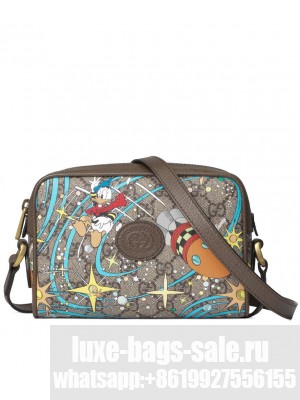 Gucci x Disney Donald Duck mini shoulder bag Dark Coffee