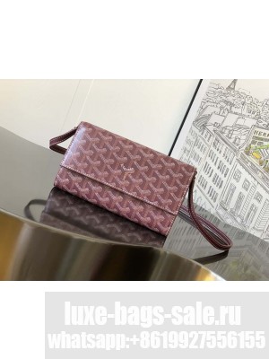 Goyard Varenne Continental Wallet Burgundy