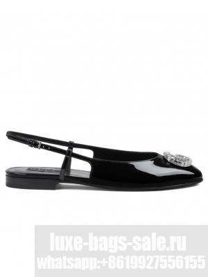 Gucci Women's Ballerina With Double G 762765 Black