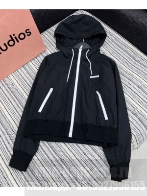 Prada Women's Nylon Jacket Black