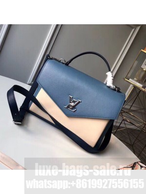 Louis Vuitton Mylockme Schoolbag Shaped Top Handle Bag M53891 Beige/Blue  Collection