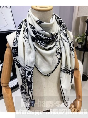 Chanel Women's Jewelry Printing Square Scarf